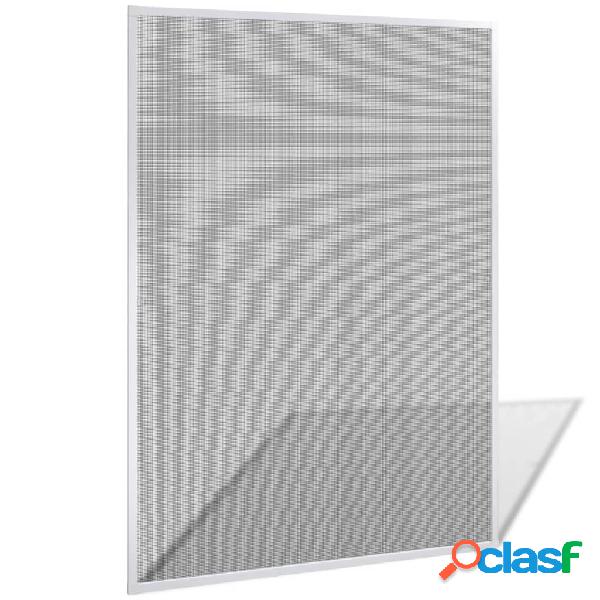 vidaXL Mosquitera blanca de ventanas, 130 x 150 cm