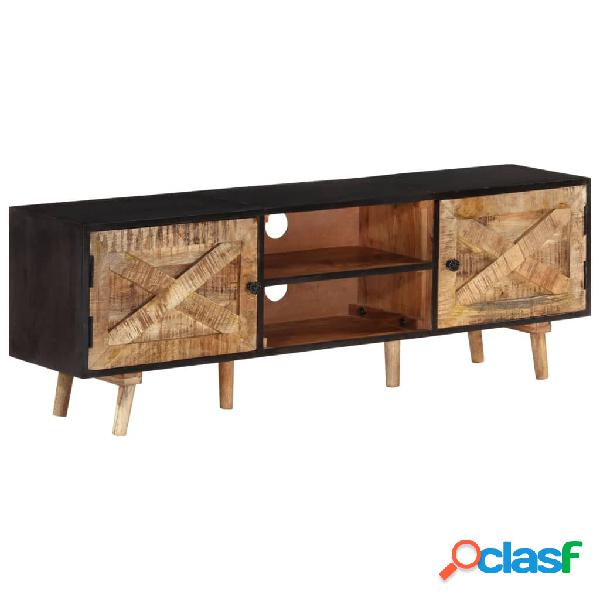 vidaXL Mueble de TV madera mango rugosa y acacia maciza