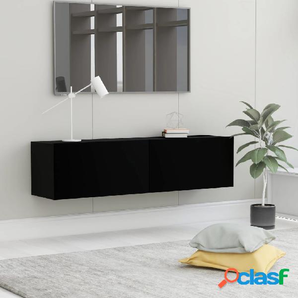 vidaXL Mueble para TV de aglomerado negro 120x30x30 cm