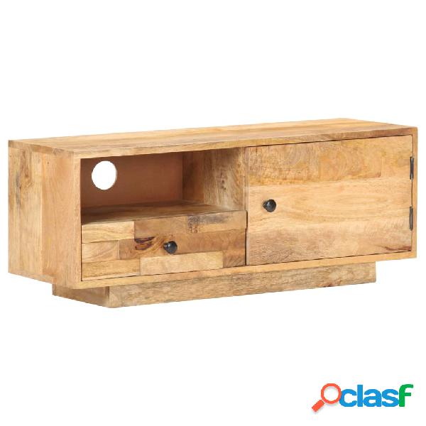 vidaXL Mueble para TV de madera de mango maciza 90x30x35 cm