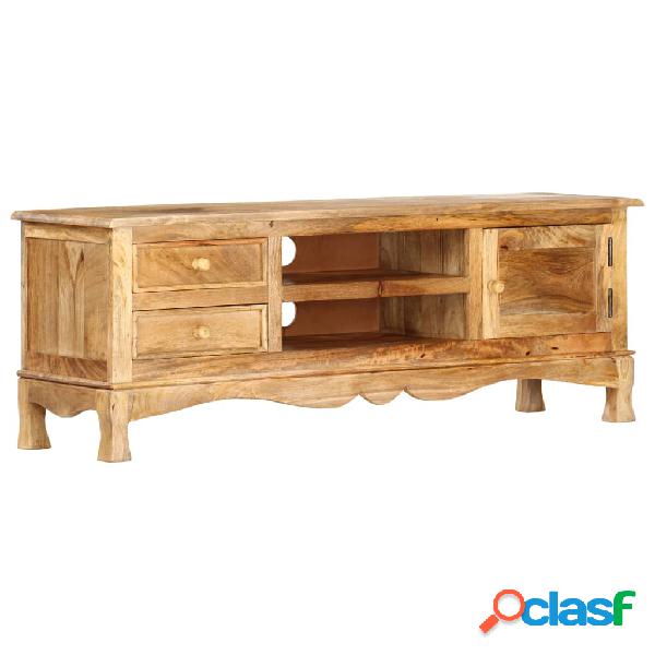 vidaXL Mueble para TV de madera maciza de mango 120x30x42 cm