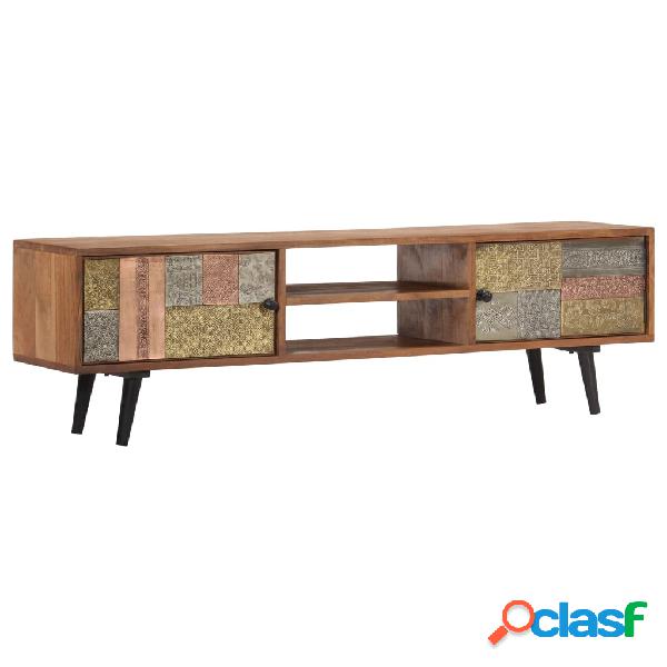 vidaXL Mueble para TV madera maciza de acacia 140x30x40 cm