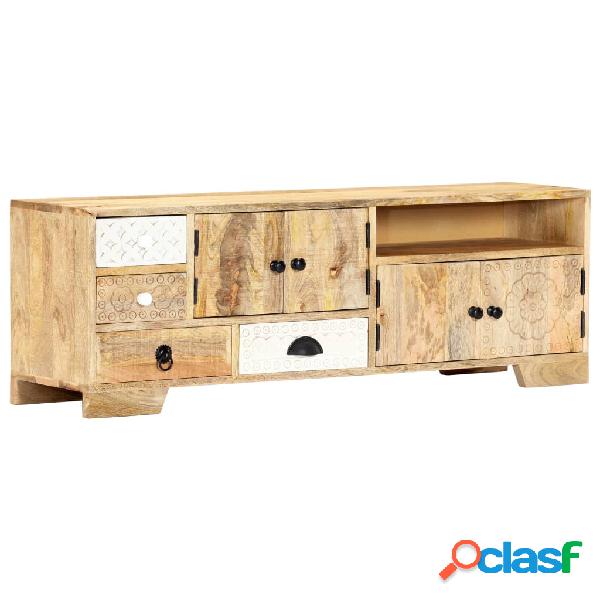 vidaXL Mueble para la TV madera de mango maciza 120x30x40 cm