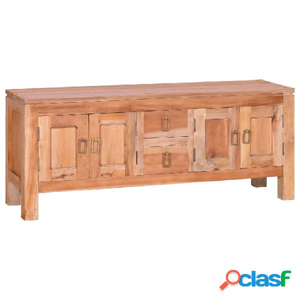 vidaXL Mueble para la TV madera maciza de caoba 110x30x45 cm