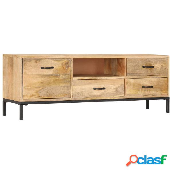 vidaXL Mueble para la TV madera maciza de mango 130x30x45 cm