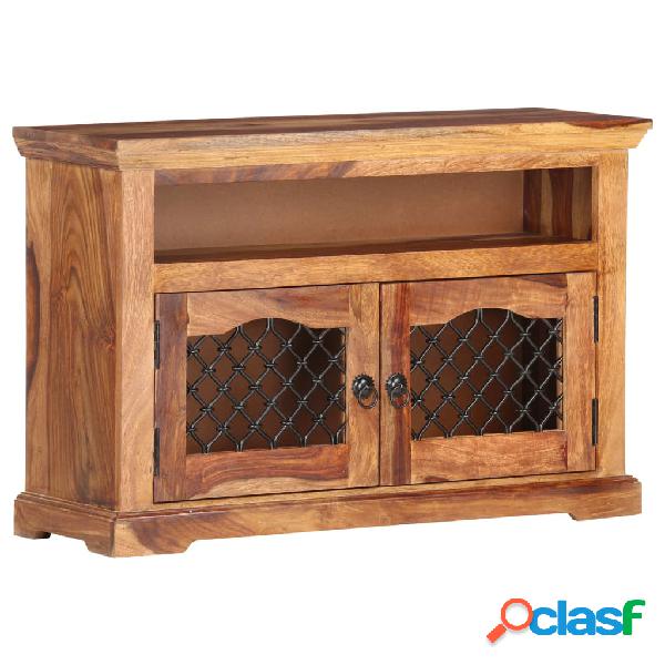 vidaXL Mueble para la TV madera maciza de sheesham 90x30x60