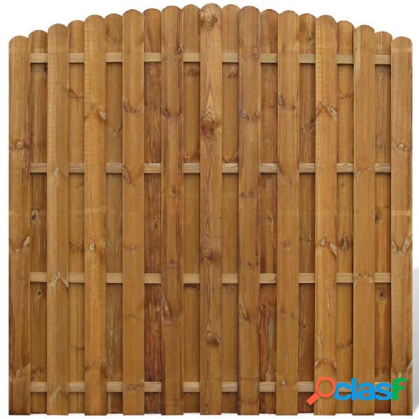 vidaXL Panel de valla de jardín de madera de pino