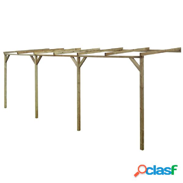 vidaXL Pérgola cobertizo de madera 2x6x2,2 m