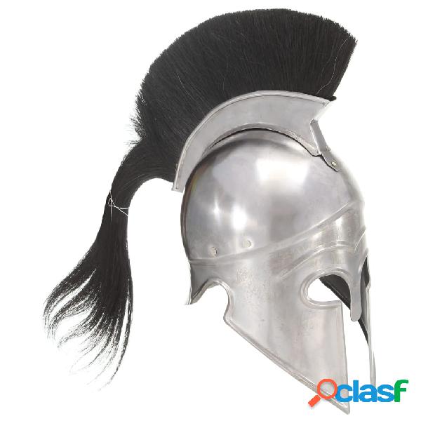 vidaXL Réplica de casco de guerrero griego rol en vivo