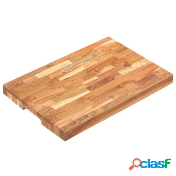 vidaXL Tabla de cortar de madera maciza de acacia 50x35x4 cm