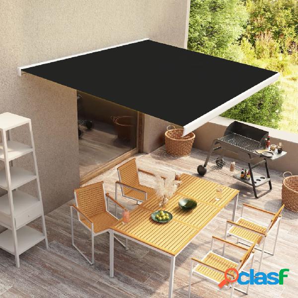 vidaXL Toldo carrete motorizado 300 cm gris antracita