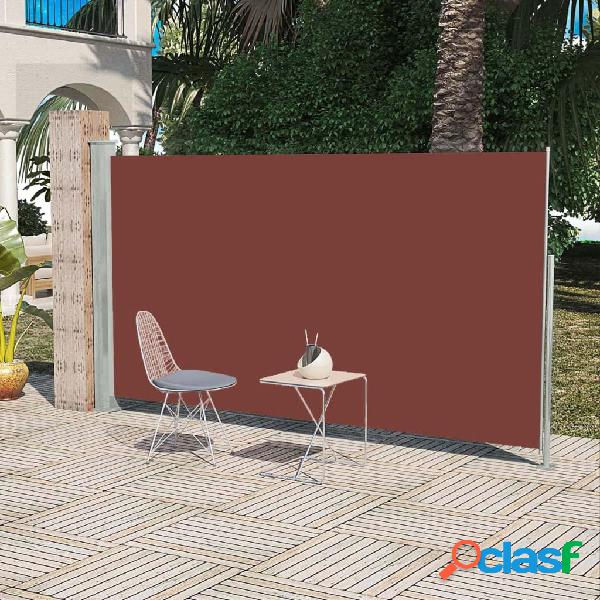 vidaXL Toldo lateral de jardín o terraza marrón 160x300 cm