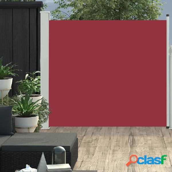 vidaXL Toldo lateral retráctil de jardín rojo 170x300 cm