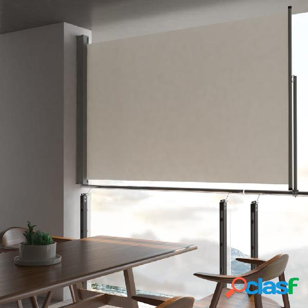 vidaXL Toldo lateral retráctil para patio 160x300 cm crema