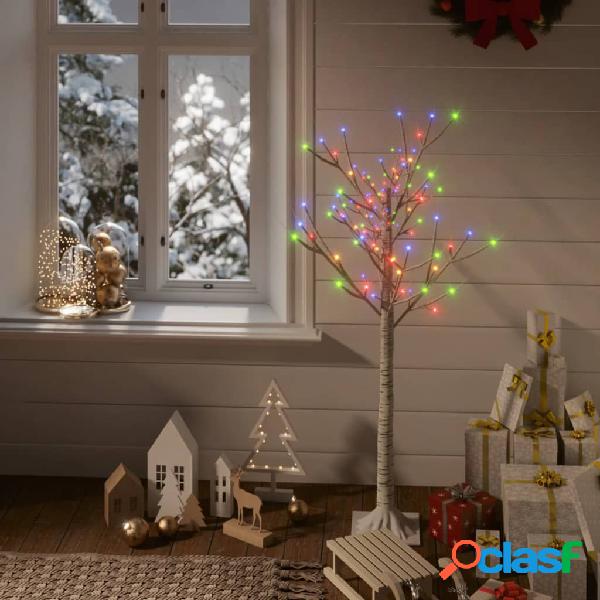 vidaXL Árbol de Navidad 120 LEDs sauce colores 1,2 m