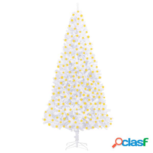 vidaXL Árbol de Navidad artificial con LED 300 cm blanco