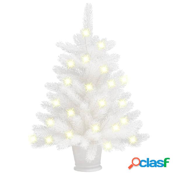 vidaXL Árbol de Navidad artificial con LED blanco 65 cm