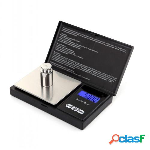 100g / 0.01g Mini báscula portátil de bolsillo Pantalla