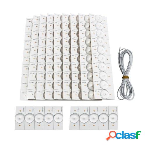20 piezas 3 V SMD cuentas de lámpara con filtro de lente