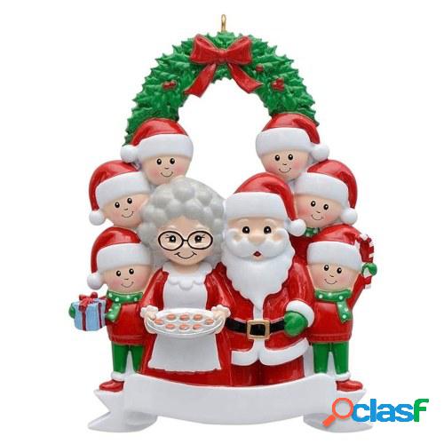 2022 colgante de árbol de Navidad DIY deseos escritos a