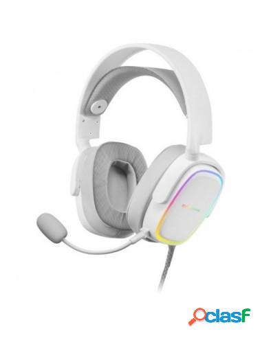 AURICULAR + MIC MARS GAMING MHAX RGB WHITE JACK+USB