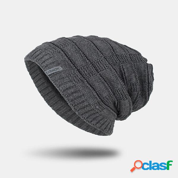 Acrílico de punto para hombre Plus Escalera sólida de