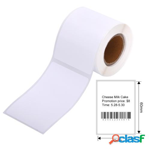 Aibecy Etiqueta adhesiva para impresora de etiquetas Papel