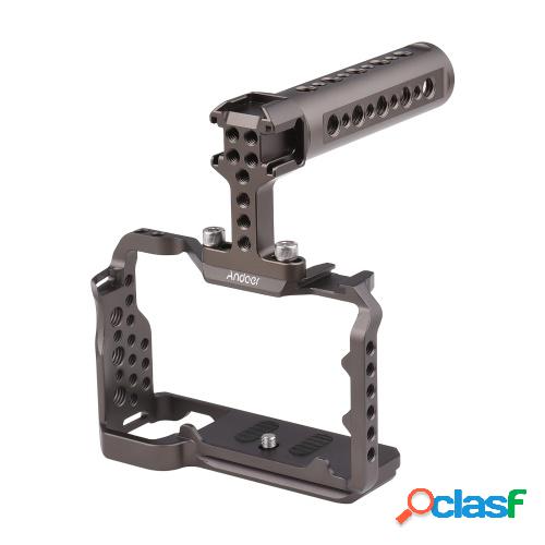 Andoer Camera Cage + Top Handle Grip + Side Handle Grip Set
