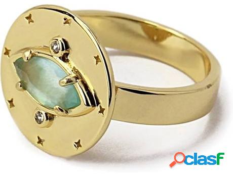 Anillo ANARTXY Cat Eyes Stone (Acero Inoxidable - Dorado y