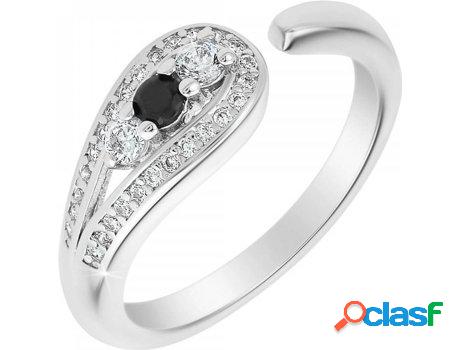Anillo SC_CRYSTAL Zirconia (bañado a rodio - ajustable)