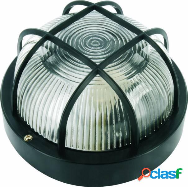 Aplique Iluminacion Exterior Redondo 60W E27 Negro
