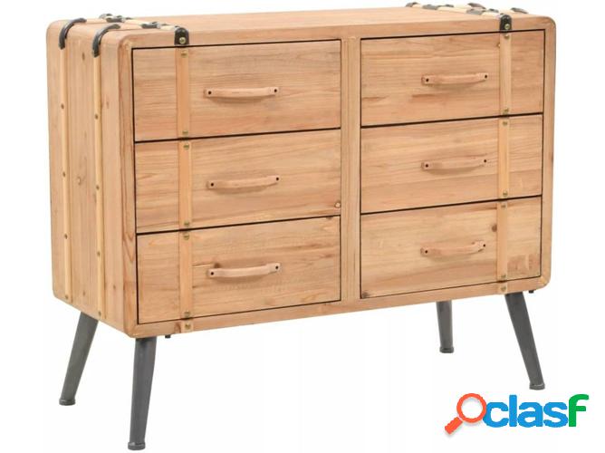 Armario VIDAXL Cajones Madera abeto maciza (91x35x73 cm9