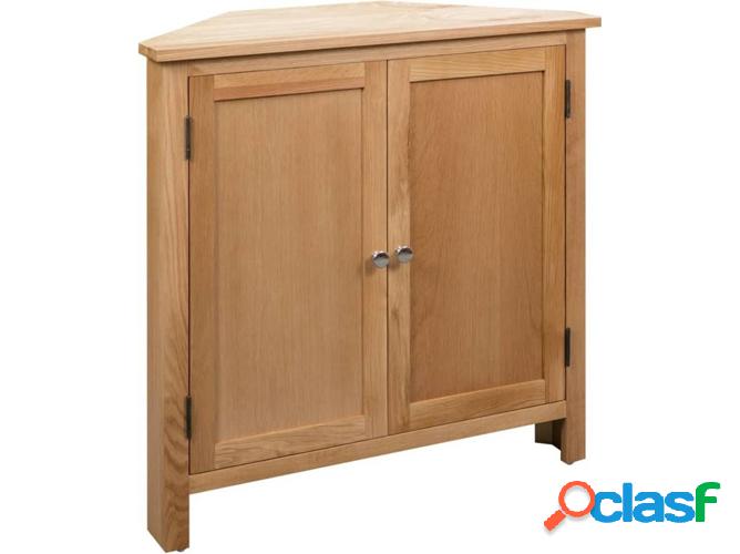 Armario VIDAXL canto Madera roble maciza (80x33,5x78 cm)