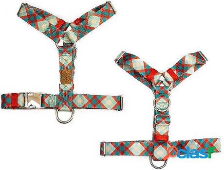 Arnés para Perros PETS & PROPS Strap Mint Plaid (Multicolor