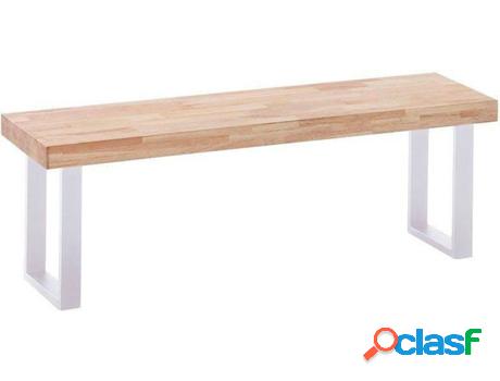 Banco ABECEDARIO Loft Blanco (Roble salvaje-blanco - Madera