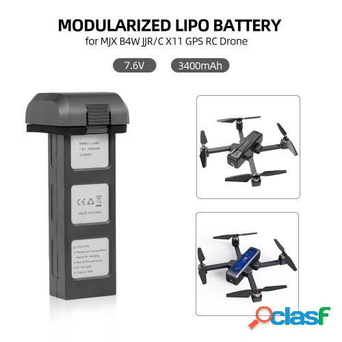 Batería Lipo 7.6V 3400mAh batería Drone modular para MJX