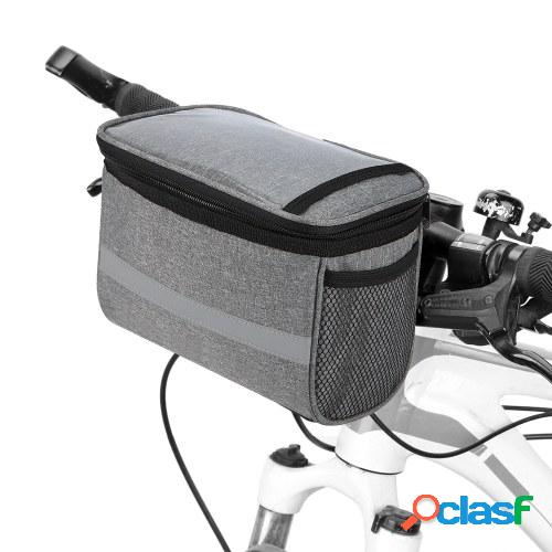 Bicicleta de ciclismo Bolsa delantera con aislamiento de