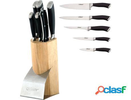 Bloque Cuchillos Cocina Profesional, 7 pcs., MAESTRO Taco