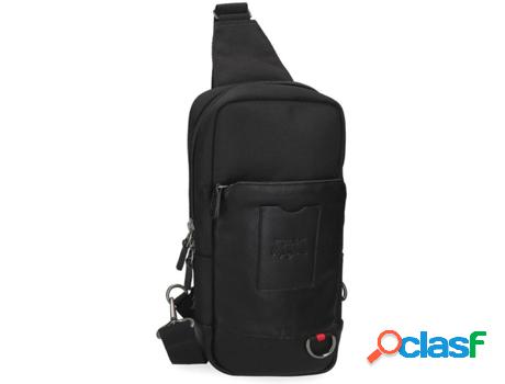 Bolsa PEPE JEANS Counter (Negro - 15 x 31 x 5,5 cm)