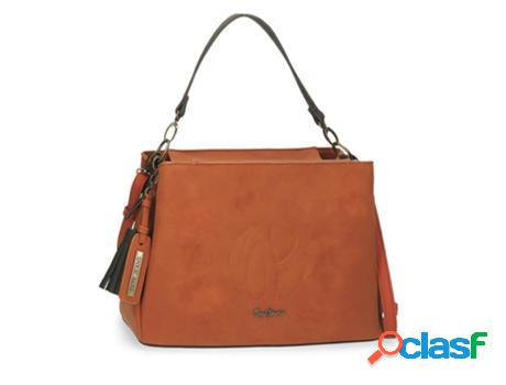 Bolsa de Hombro PEPE JEANS Alba Sintético Mujer (Marrón)