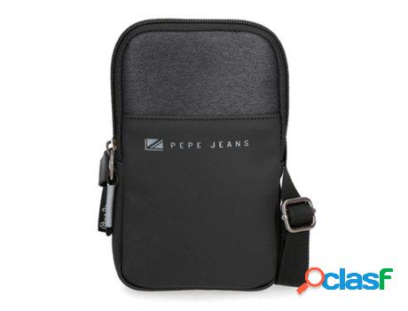Bolsa de Hombro PEPE JEANS Jarvis Poliéster Hombre (Negro)