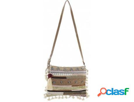 Bolso HOGAR Y MÁS Étnico Mujer De Jute Con Asa Ajustable Y