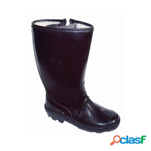 Bota Agua T40 Alta Ingenio Pvc Marron Forro Interior P'Agua