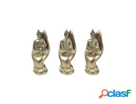 Buda Sobre Mano Tres Modelos Incluye 3 Unidades Figuras