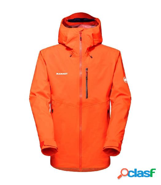 CHAQUETA MAMMUT CON CAPUCHA ALTO GUIDE HS HOMBRE HOT RED XL