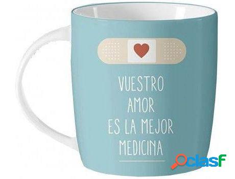 Café HOGAR Y MÁS Mug Medico (8.3 x 8.3 cm- porcelana)