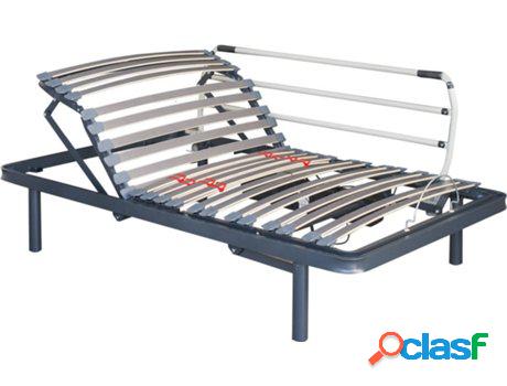 Cama Articulada COLCHUM con 5 Planos (Gris - Hierro y Madera