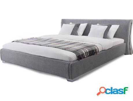 Cama BELIANI Paris (Gris - Poliéster -228x195x83 cm)