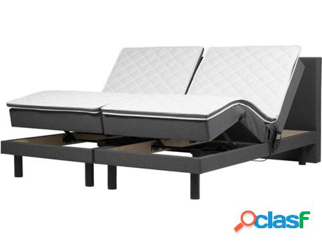 Cama Eléctrica Earl (Gris - Poliéster -212x182x112 cm -