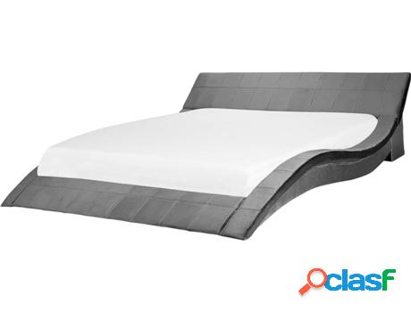 Cama Vichy (Gris - Terciopelo -255x213x70 cm)